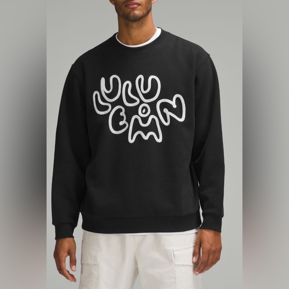 RARE Lululemon Steady State Embroidered Oversized Pullover Unisex Sample Sale 🖤 - Picture 7 of 9